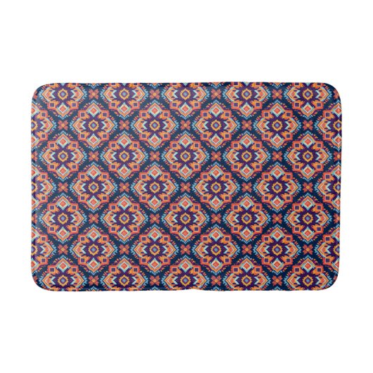 Tapis De Bain Motif géométrique Aztec coloré (Devant)