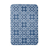 Tapis De Bain Motif géométrique bleu moderne (Devant (Vertical))
