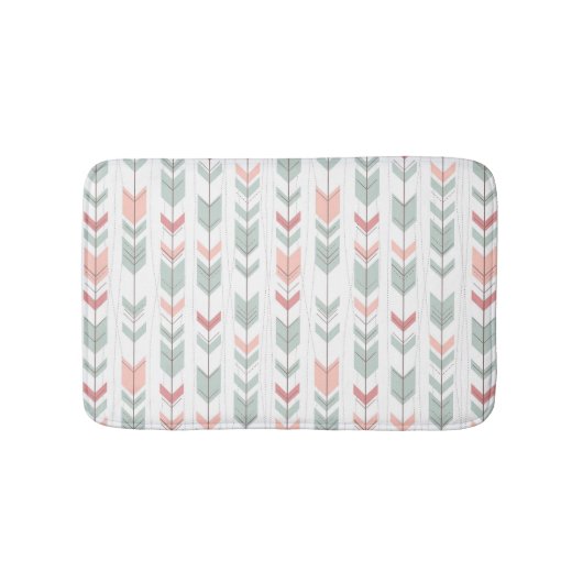 Tapis De Bain Motif géométrique dans le rétro style (Devant)