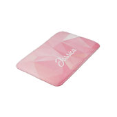 Tapis De Bain Motif géométrique dégradé rose (Angle)
