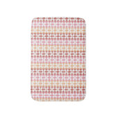 Tapis De Bain motif géométrique des rayures rouges ikat (Devant (Vertical))