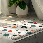Tapis De Bain Motif géométrique du milieu du siècle