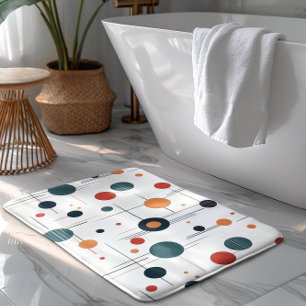 Tapis De Bain Motif géométrique du milieu du siècle