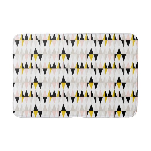 Tapis De Bain Motif géométrique fendu de triangle (Devant)