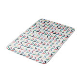 Tapis De Bain Motif géométrique floral d'art populaire (Angle)