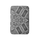 Tapis De Bain Motif géométrique gris (Devant (Vertical))