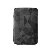 Tapis De Bain Motif géométrique gris foncé et noir (Devant (Vertical))