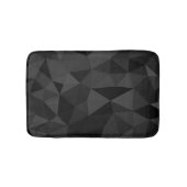 Tapis De Bain Motif géométrique gris foncé et noir (Devant)