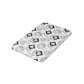 Tapis De Bain Motif géométrique moderne multicolore (Angle)