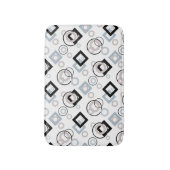 Tapis De Bain Motif géométrique moderne multicolore (Devant (Vertical))