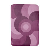 Tapis De Bain motif géométrique moderne rose violet (Devant (Vertical))