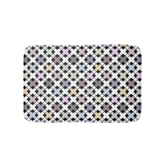 Tapis De Bain Motif géométrique multicolore (Devant)