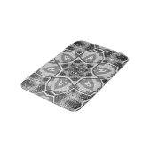 Tapis De Bain Motif géométrique noir blanc (Angle)