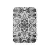 Tapis De Bain Motif géométrique noir blanc (Devant (Vertical))