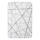 Tapis De Bain Motif géométrique noir et blanc (devant Vertical)