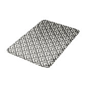 Tapis De Bain Motif géométrique noir et blanc (Angle)