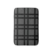 Tapis De Bain Motif géométrique noir et blanc Ama (Devant (Vertical))