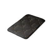 Tapis De Bain Motif géométrique noir et or (Angle)