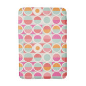 Tapis De Bain Motif géométrique rose orange (Devant (Vertical))