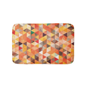 Tapis De Bain Motif géométrique triangulaire Abstrait
