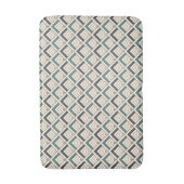 Tapis De Bain Motif géométrique turquoise (Devant (Vertical))