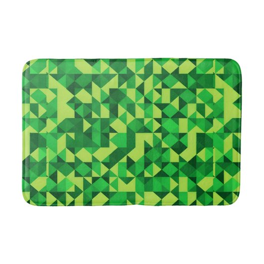 Tapis De Bain Motif géométrique vert de la Saint-Patrick (Devant)