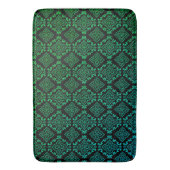 Tapis De Bain Motif géométrique vert / Impression indienne (devant Vertical)