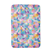 Tapis De Bain Motif géométrique violet et rose (Devant (Vertical))