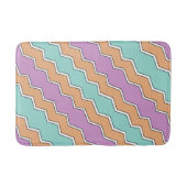 Tapis De Bain Motif géométrique ZigZag (Devant)
