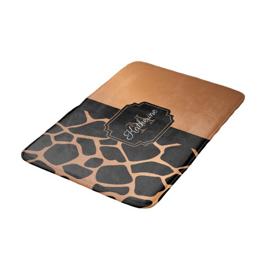 Tapis De Bain Motif Giraffe (Angle)