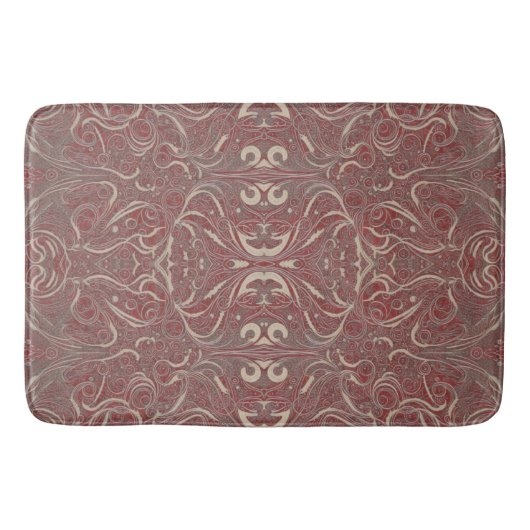 Tapis De Bain Motif gothique Mat de bain rouge (Devant)