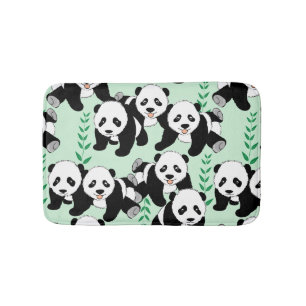 Tapis De Bain Motif graphique d'ours panda