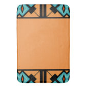 Tapis De Bain Motif Gras de safran profond (devant Vertical)