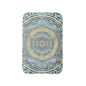 Tapis De Bain Motif grec circulaire de méandre - clé grecque (Devant (Vertical))