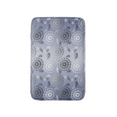 Tapis De Bain motif gris de Paisley de poho ethnique (Devant (Vertical))