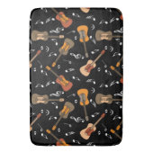 Tapis De Bain Motif Guitare Music Notes (devant Vertical)