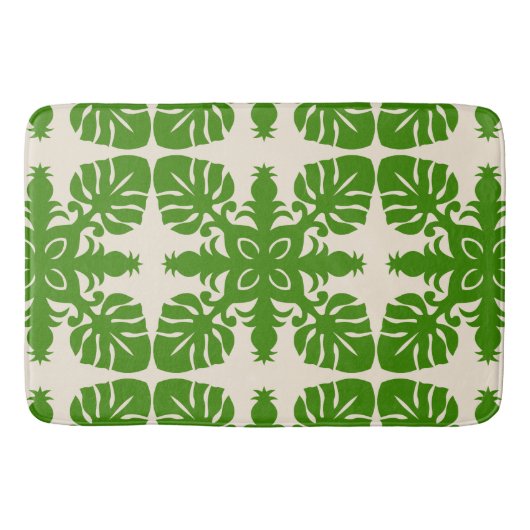 Tapis De Bain motif hawaïen contemporain et moderne (Devant)