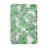Tapis De Bain Motif Hip Retro Tropical Green Palm Leafs (Devant (Vertical))