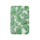 Tapis De Bain Motif Hip Retro Tropical Green Palm Leafs (Devant (Vertical))