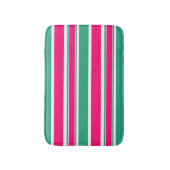 Tapis De Bain Motif horizontal rayé rouge-vert (Devant (Vertical))