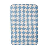 Tapis De Bain Motif Houndstooth Blue+Cream (Devant (Vertical))