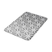 Tapis De Bain Motif Ikat Star - gris / gris et blanc (Angle)