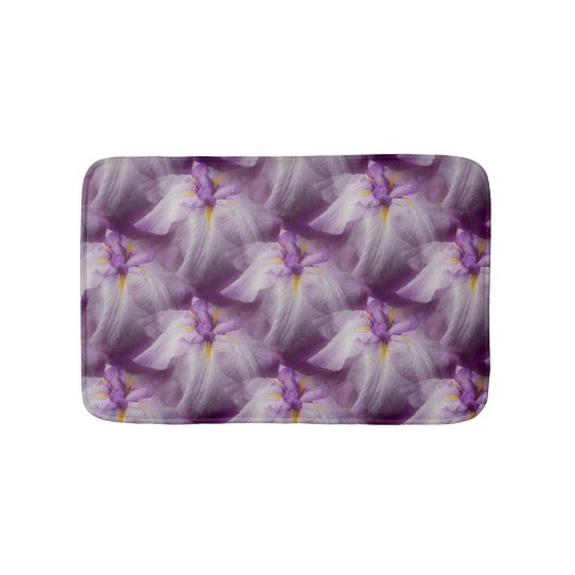 Tapis De Bain Motif japonais Iris violet (Devant)