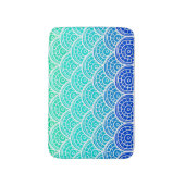 Tapis De Bain Motif japonais Waves Blue Green Gradient (Devant (Vertical))