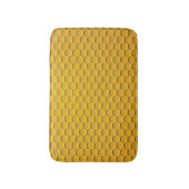 Tapis De Bain Motif jaune de nid d'abeilles (Devant (Vertical))
