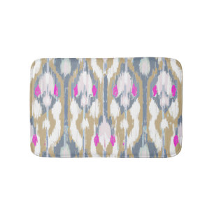 Tapis De Bain Motif kat géométrique tribal coloré