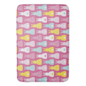Tapis De Bain Motif lapin lapin de Pâques rose mignon (devant Vertical)