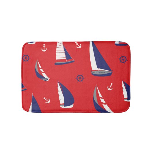 Tapis De Bain Motif Lean Sailboat (Devant)