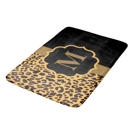 Tapis De Bain Motif léopard (Angle)