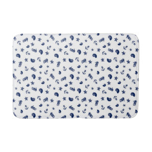Tapis De Bain Motif marin avec hippocampes